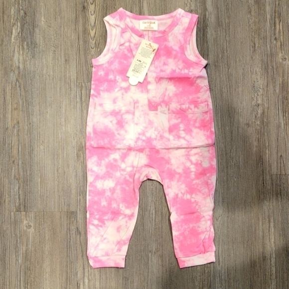 6-9 months | Cat & Jack Tie-dye Pink Romper - Picture 1 of 4